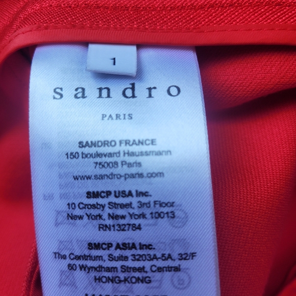 Sandro Paris Cotton Blend Skirt with Ruffled Pockets, VGUC, Size 1/ US size 4 - Picture 7 of 9